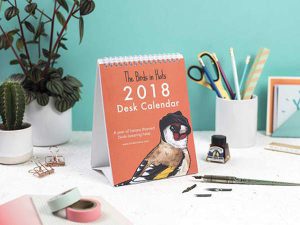 سررسید رو میزی با طرح پرنده